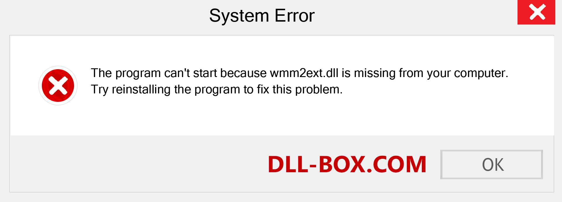  wmm2ext.dll file is missing?. Download for Windows 7, 8, 10 - Fix  wmm2ext dll Missing Error on Windows, photos, images